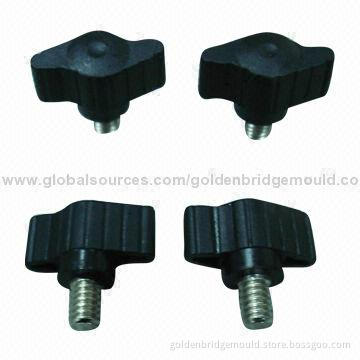 Plastic Injection Mold for Nylon Screw Nuts, Black Color